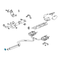 OEM 2017 Cadillac XTS Muffler & Pipe Gasket Diagram - 22803466