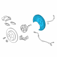 Genuine Chevrolet Brake Dust Shield diagram