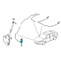 OEM Acura TLX Motor Assembly, Washer Diagram - 76806-TZ3-A51