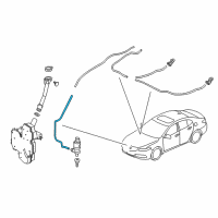 OEM 2017 Acura TLX Tube 4X7X677 Diagram - 76868-TZ3-A01