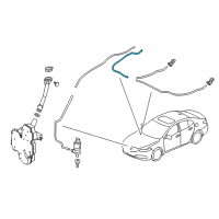 OEM 2015 Acura TLX Tube 4X7X735 Diagram - 76838-TZ3-A01