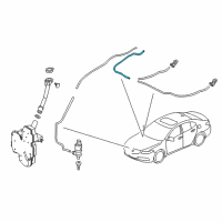 OEM 2017 Acura TLX Tube 4X7X735 Diagram - 76838-TZ3-A01