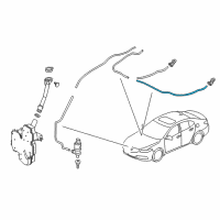 OEM Acura TLX Tube 4X7X850 Diagram - 76837-TZ3-A01