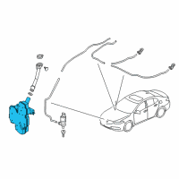 OEM 2020 Acura TLX Tank Washer 2.5L Diagram - 76841-TZ3-A01