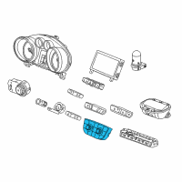 OEM Buick Cascada Dash Control Unit Diagram - 13497754