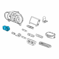 OEM 2016 Buick Cascada Headlamp Switch Diagram - 13292028