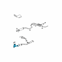 OEM 2005 Pontiac G6 Converter & Pipe Diagram - 19169178