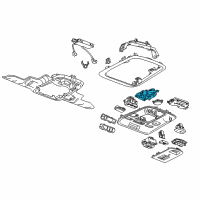 OEM 2015 Cadillac ATS Reading Lamp Assembly Diagram - 84321916