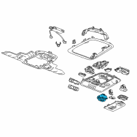 OEM Cadillac ATS Sunroof Switch Diagram - 22972741