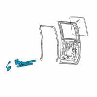 OEM 2002 Lincoln Blackwood Window Regulator Diagram - YL3Z1627000AA