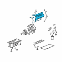 OEM 2005 Cadillac SRX Cover, Camshaft Diagram - 12591264