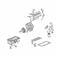 OEM 2009 Cadillac STS Indicator, Oil Level Diagram - 12585398