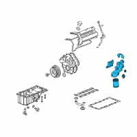 OEM 2009 Cadillac STS Adapter Diagram - 12595281