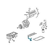 OEM Cadillac SRX Oil Pick-Up Diagram - 12567529