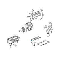 OEM Cadillac STS Oil Tube Gasket Diagram - 12573569