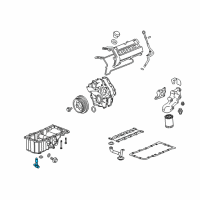 OEM 2005 Cadillac STS Switch, Engine Oil Level Indicator Diagram - 12603787