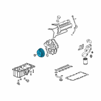 OEM 2007 Cadillac SRX Crankshaft Balance Diagram - 12584576