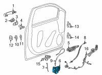 OEM 2016 Cadillac CTS Lock Assembly Diagram - 13533690