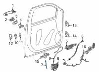 OEM Chevrolet Tahoe Lock Rod Diagram - 23506061