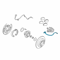 OEM 2012 Kia Sedona Hose-Rear Wheel Rh Diagram - 587384D550DS