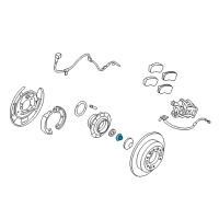 OEM 2014 Kia Sedona Nut-Wheel Bearing Diagram - 527454D000