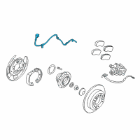 OEM 2009 Kia Sedona Sensor Assembly-Abs Rear Wheel Diagram - 956804D100