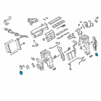 OEM Infiniti QX80 Air Mix Actuator Assembly Diagram - 27742-1LA0A