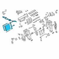 OEM 2022 Nissan Armada EVAPORATOR ASSY-FRONT Diagram - 27280-6JR0B