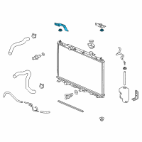 OEM 2013 Acura RDX Bracket, Driver Side Radiator Mounting (Upper) Diagram - 74176-TX4-A00