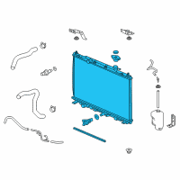 OEM Acura RDX Radiator (Denso) Diagram - 19010-R8A-A51