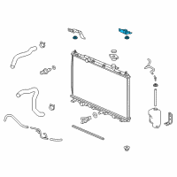 OEM 2015 Acura RDX Bracket, Passenger Side Radiator Mounting (Upper) Diagram - 74171-TX4-A00