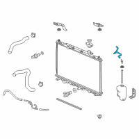 OEM Acura RDX Tube B, Reserve Tank Diagram - 19104-R8A-A00