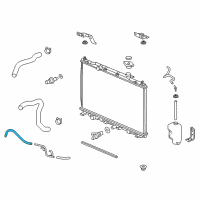 OEM 2014 Acura RDX Hose 400Mm, Atf Diagram - 25212-R8B-006