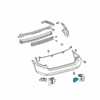 OEM Toyota Sienna Reverse Sensor Diagram - 89341-45020-B0