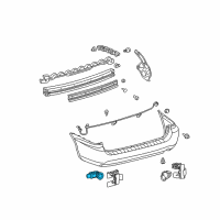 OEM 2007 Toyota Sienna Reverse Sensor Diagram - 89341-45030-E0