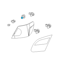 OEM 2008 Jeep Compass Bulb Diagram - L003757A