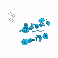 OEM 2002 Hyundai Sonata Starter Assembly Diagram - 36100-37110