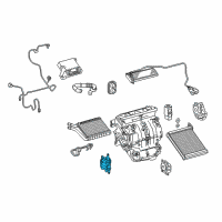 OEM 2014 Lexus CT200h Servo Sub-Assy, Damp Diagram - 87106-0R020