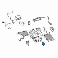 OEM 2013 Lexus CT200h Air Conditioner Radiator Damper Servo Sub Assembly, No.1 Diagram - 87106-12170