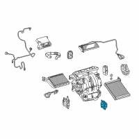 OEM Lexus CT200h Air Conditioner Radiator Damper Servo Sub Assembly, No.1 Diagram - 87106-12170