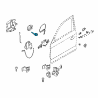 OEM 2013 BMW ActiveHybrid 3 Lock Cylinder Left Diagram - 51-21-7-310-731