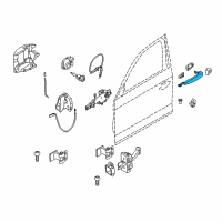 OEM BMW 330i GT xDrive Exterior Door Handle Diagram - 51210445184