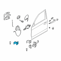 OEM 2018 BMW 230i Right Upper Front Door Hinge Diagram - 41-51-7-284-534