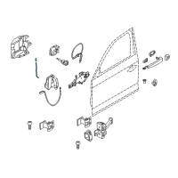 OEM 2013 BMW ActiveHybrid 3 Operating Rod, Door Front Left Diagram - 51-21-7-270-005
