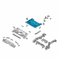 OEM 2019 Hyundai Elantra GT Panel Assembly-Rear Floor, Rear Diagram - 65513-G3000