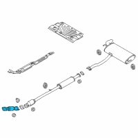 OEM 2016 Kia Sportage Front Muffler Assembly Diagram - 286102S950