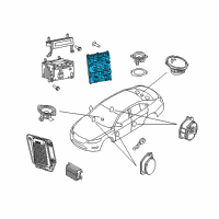 OEM Ford Taurus Dash Control Unit Diagram - AG1Z-18842-C