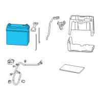 OEM Honda CR-Z Battery (44B19L-S) Diagram - 31500-SNC-00100M