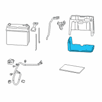 OEM Acura Box, Battery (38B19) Diagram - 31521-SNC-000