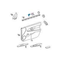 OEM Toyota Door Ajar Switch Diagram - 84231-52010